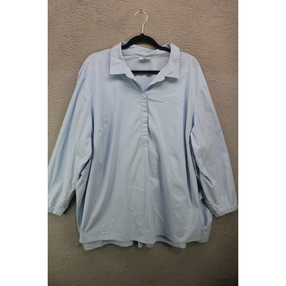 J. Jill Long Puff Sleeves Buttons Tunic-4X-Office-Business-Minimalist-Pretty